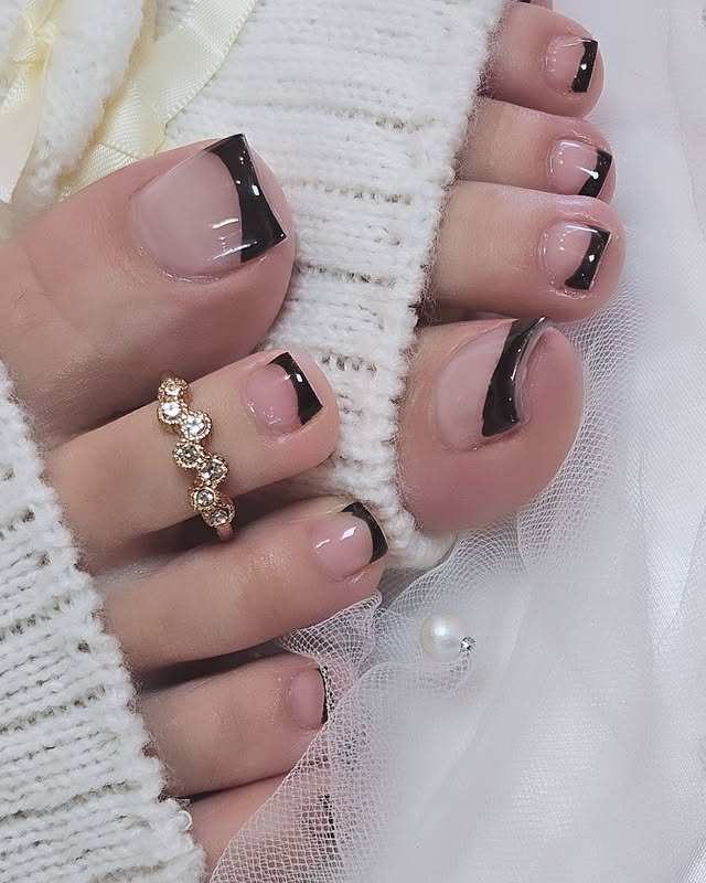 Glazed iridescent finish gel polish over smoothly prepped natural nails